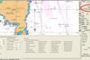 The Transas ECDIS shows a shoal spot sounding of 15 m within the safe water area defined by a safety contour set to 14 m Automatic anti grounding alarm Nav Danger is generated when approaching this shoal