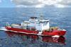 Rendering of the new polar icebreaker
