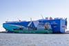 Celeste Ace taking on board bio-LNG from the Fratelli Cosulich LNG barge