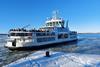 The photo shows the Suomenlinna II on the water