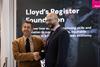 Professor John Prousalidis, National Technical University of Athens (left) with Tim Slingsby, director of Skills and Education, Lloyd’s Register Foundation