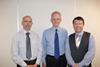 ABB has expanded its marine and crane services team; left to right Stuart Melling, Stephen Coleman, Dean Jennings