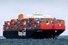 Two 13,000 teu ships, similar in size to the pictured 'Antwerp Express', will have scrubbers installed (credit: Hapag-Lloyd)