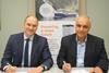 Anders Mikkelsen, Director of Business Development at DNV GL and Abbas Nouri Zenouz, QHSE Director at Corvus Energy, sign the first ever Manufacturing Survey Arrangement (MSA) for a battery manufacturer.
