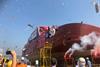 The 50th hull built by Cemre for Havyard is launched Photo: Havyard Ship Technology