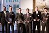 The winners of the GL Award for Young Professionals, from left to right: GL COO Torsten Schramm, Sven Faustmann, Giovanni Colotto, Valerio Capurso, Eirik Bøckmann, Giorgio Guadagna (Photo UBS)