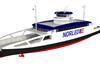 Artist’s impression of the Norled hybrid plug-in ropax ferry Photo: Sembmarine