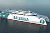 Baleària’s new high-speed catamaran will apparently be the largest such vessel to operate on LNG Photo: Baleària