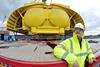 The subsea mid water arch prepares to leave the A&P Tyne yard