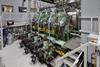 red_Two-Stroke Ammonia test engine