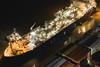 LNG ship at port