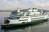 Washington State Ferries’ new hybrid-electric ferry is expected to be the largest battery-powered vessel in North America Photo: EBDG