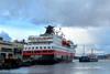 MS ‘Polarlys’ being filled with Biodiesel in Bergen Photo: Hanne Taalesen/Hurtigruten