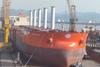 Norsepower’s first installation of its tiltable Rotor Sails on board a bulk carrier Photo: Norsepower
