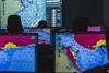 Screens showing navigation data
