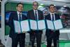 (l-r) Chang Kwang-pil, senior EVP, HD Korea Shipbuilding & Offshore Engineering; Andy McKeran, CCO, LR; Rye Hong-Ryul, EVP and CTO, HD HHI