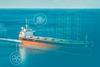 A generic image illustrating a ship accessing digital technologies from DNV