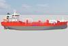 Essberger's new China-built parcel chemtankers will have LNG DF engines with tanks on deck.