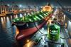 DALLE 2025-04-29 10.44.12 - A highly realistic night-time depiction of a bulk carrier named Green Horizon docked at an industrial port refueling with biof (002) (1)