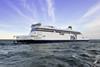 ‘Spirit of Britain’, the largest ferry ever designed for the Dover Strait, undergoing sea trials
