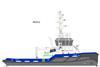 Offshore Ship Designers’ Azistern 3270 basic design 70 tonne BP low emission harbour tug