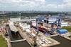 Boxship and tanker production at Philly Shipyard (credit: Philly Shipyard)
