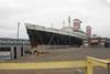 The ‘United States’ awaiting her fate at Pier 82 in Philadelphia