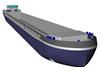 Mercurius’ design for a clean cargo ship able to navigate extensively through the European waterways features a high cargo capacity in compact dimensions