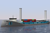 The 8,500dwt Flettner Freighter for Switjink Shipping has been built to accommodate LNG engines if selected