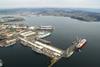 Aerial view of Navantia’s Fene-Ferrol shiprepair facility