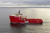 'Atlantic Shrike' platform supply vessel at sea