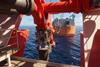 LCO2 bow transfer system between two ships