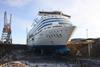 ‘Silja Serenade’ in drydock (Tallink Silja)