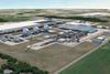 A rendering of the proposed H2OK facility in Ardmore, Oklahoma