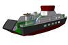 Preliminary drawing of the CalMac hybrid ferry showing the stern ramp configuration
