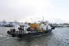 Hydrex dive support workboat on its way to Rotterdam
