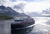 Hurtigruten’s new expeditionary ships have four engines and two large battery packs (image: Hurtigruten)