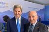 Mr Emanuele Grimaldi, ICS President, and US Special Presidential Envoy on Climate John Kerry.
