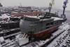 A special form of vessel constitutes Russia’s new floating Arctic research station.(credit: Admiralty Shipyard).
