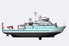 Computer generated impression of the oceanographic research vessel ordered by the University of Fairbanks in Alaska