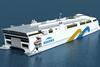 The next LNG dual-fuel fast ferry for River Plate service with Buquebus. (Image courtesy of Incat).