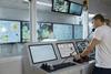 The image shows the Kongsberg K-Sim Engine Room Simulator