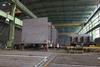 Steel sections for the jack-up vessel in the Sietas shipbuilding hall