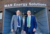 Sign of the times: Wayne Jones (left), chief sales officer and Thomas Knudsen, senior vice president, MAN Energy Solutions