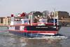 Large-scale prototype model of the Stena Airmax afloat for the first time