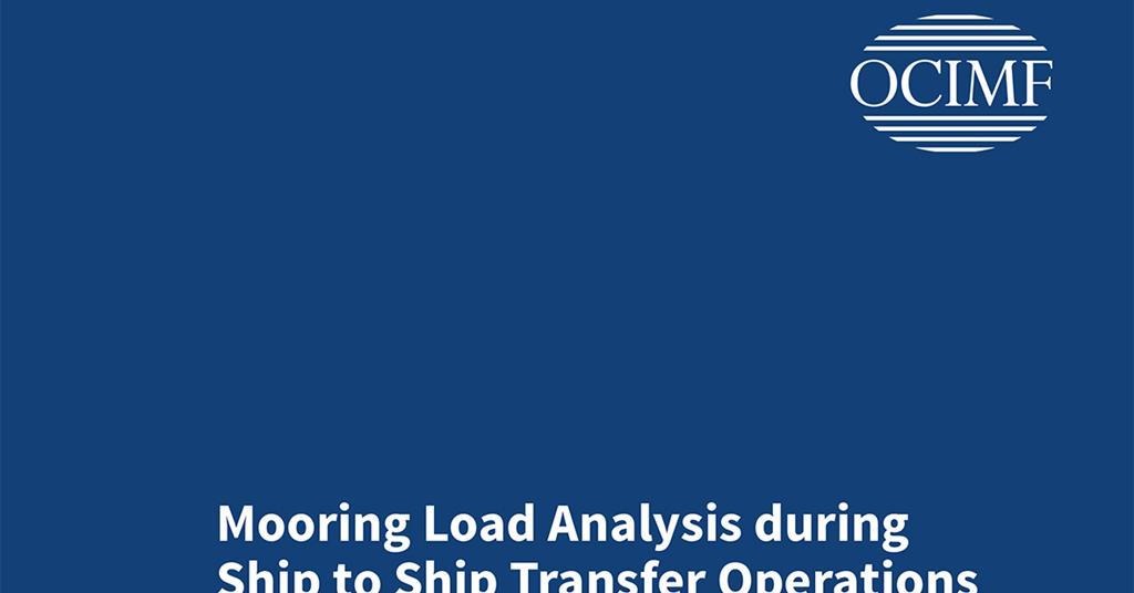 OCIMF releases new study on shiptoship transfers News Motorship