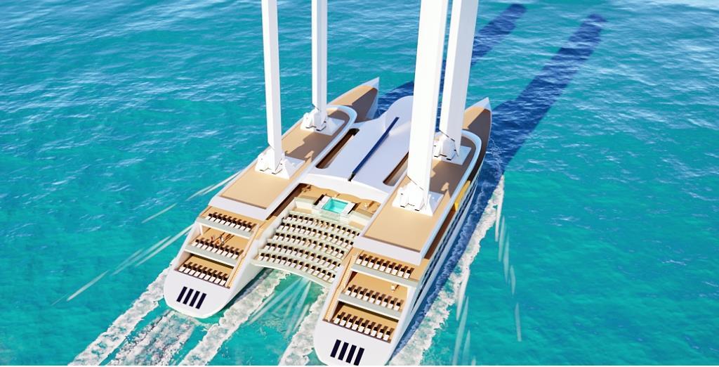 Cruising goes green with sail-power catamaran | News | Motorship