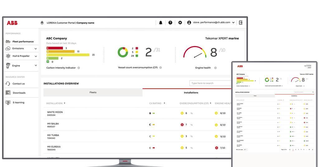 ABB Turbocharging launches vessel performance digital suite News
