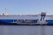 A Titan/MolGas vessel bunkering a ship with LNG