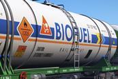 A render of a biofuel train wagon.